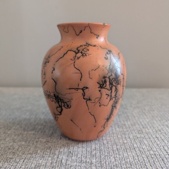 Other - Navajo Horsehair Pottery Vase, 6 1/4" Tall, Signed AZ